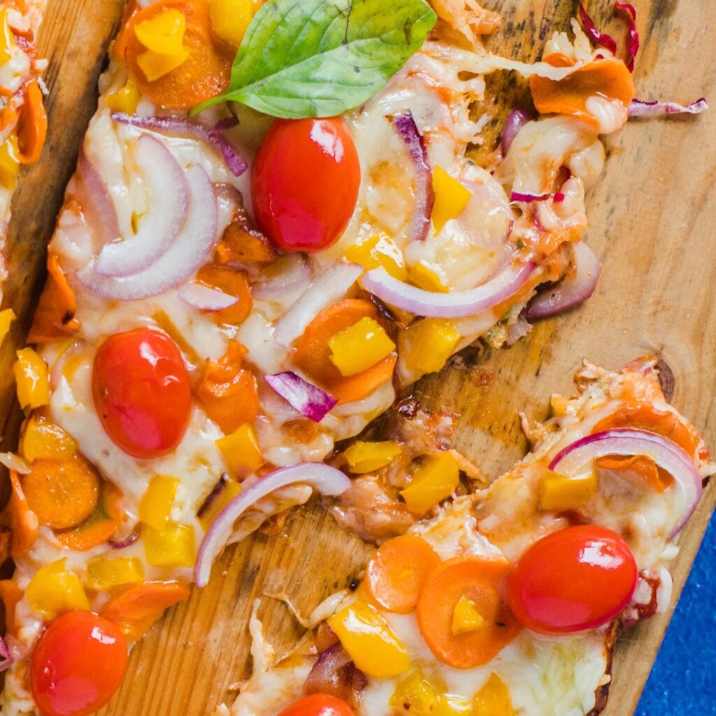 Keto Rainbow Pizza: A Colorful Low-Carb Delight for Your Taste Buds